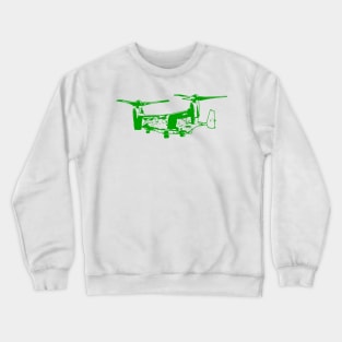 Bell Boeing V-22 Osprey - Green Design Crewneck Sweatshirt